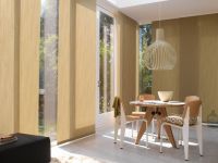 Cortinas Panel Oriental: Los paneles orientales son una solución diferente e innovadora, diseñada para grandes ventanales.- Elegantes paneles de tela que se recogen lateralmente.- Fabricadas en variadas telas y texturas, se adaptan a diversos estilos de decoración.- Los paneles orientales Luxaflex están disponibles en telas de diversos colores.