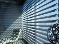Las cortinas Pirouette tienen un diseño único con láminas horizontales de tela que van adheridos a una capa Sheer posterior, formando delicados pliegues que parecen flotar sobre la ventana.